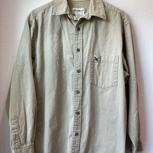 Eddie Bauer Khaki Cotton Shirt